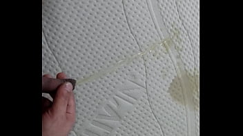 I fuck the mattress, piss and lick the sperm off it