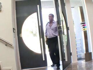 Charming black skinned Chanel sucks and screws shlong for sexy cum