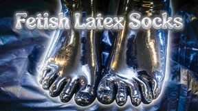 New Shiny Latex Socks Hug My Feet Perfectly