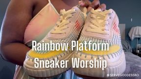 Rainbow Platform Sneaker Worship - Royal Ro ebony foot worship slave training hd mp4 1080p