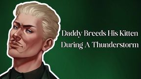 Daddy Breeds His Kitten During A Thunderstorm