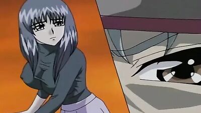 Watch this anime slut pleasure herself with a big dick and get pounded hard