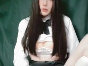 ドライでイク男の娘 Japanese Crossdresser Dry Orgasm