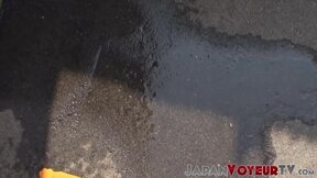 Japanese amateurs filmed peeing in public by voyeur