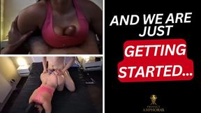 Titfuck, Blowjob & Ass Tease in Tight Sports Bra