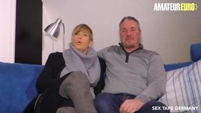 Chubby German Wife's First Squirting Experience in Amateur Sex Tape