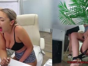 The best lesbian office seduction