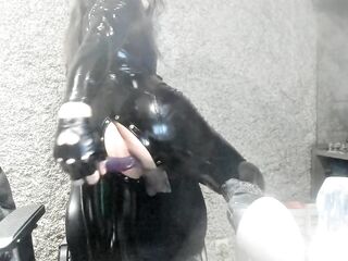 Sissy anal training, full of dildos and a bottle :p