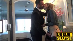 Subslut Sailor Luna's fingering and cock stretching with delight