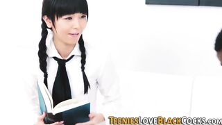 chinese slut sucks huge ebony dick