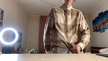 Slim Barely Legal Twink Leaks Precum Then Floods