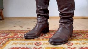 riding leather boots av