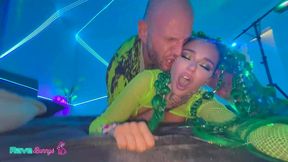 armani black slips away from the dancefloor for a dirty encounter!