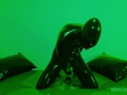 Alien’s sticky anal pleasure T2, big dildo fucking - Alex Latex