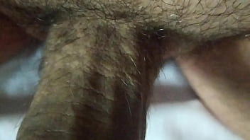 Novinho gordinho peludo mostrando bolas