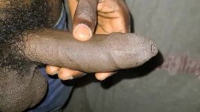 Big Black Cock Masturbated Until Cumshot