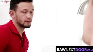 RawNextDoor.com - Hardcore bareback fucking with two muscular youngsters Mikey Junior