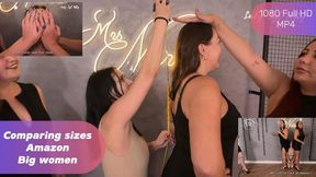 Our tiny slave girl being humiliated and having its size compared to that of Goddesses. 1080 FHD