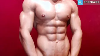Muscular Twink Jerks Off on Webcam in Solo Amateur Session