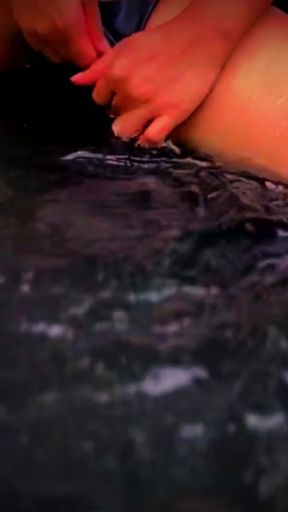 Cambodian Couple Take A Bath At Pongruk Waterfall (Lolosar) and Make Love New Cool &amp; Fresh Feeling(23 Nov 2025)   Clip 2