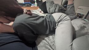 Playing with Wifes Feet During Blowjob POV