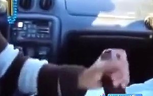 BBC gets a handjob in the car