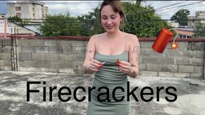 After Christmas firecrackers