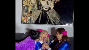 Lesbian Powers has GROOVY Cosplay Hookup with HOT Asians-NDT056