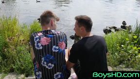 BoysHD.com - Two twink friends try out gay sex for the first time in a hot encounter
