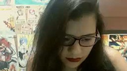 Glasses Latino Taking Off Clothes and Jerking Off