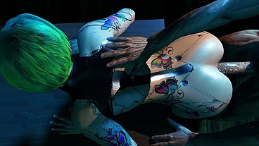 Sexy Robot Chick Is Thirsty for Anal Sex