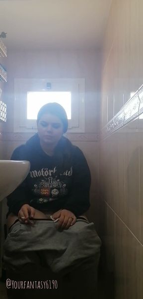 Watcher on Toilet