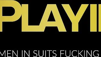 JP Dubois drills Gabriel Phoenix bareback in suited office fuck