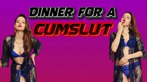 Dinner for a cumslut - CEI