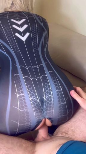 Busty Spider Girl Will Not Resist. She Wants Her Pussy Full of Cum. She Will Ride Hard Until Creampie