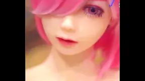 Solo Boy Pleasures Himself with Realistic Re:Zero Ram Rem Cosplay Toys