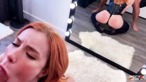 Sweetie Fox steps up to facefuck then gets hard-fucked