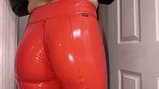 Red latex ass