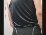 Sexy Fetishmodel goes gym Famouse German song