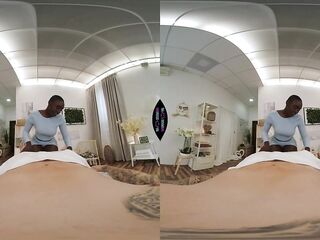 Ebony Black Gal Gives Afro Massage - Lewd Wicked Zaawaadi Cheerful Ending Sex VR 360 Porn