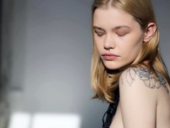 Blonde Teen In Solo Striptease Fun