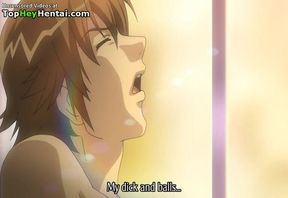 Hot lady in stockings gets big cumshot