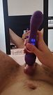 POV Mirror Solo with vibrating Anal Plug - Intense Amateur Toy Play