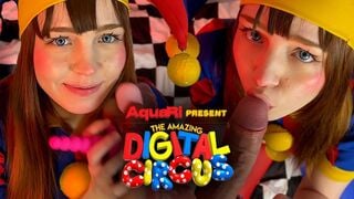 Aqua_Ri's Circus Seducer: Deepthroat & Handjob