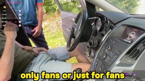 At a place where people pick up men, I expose myself in my car.