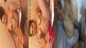big titty latina rocio takes shower then gets fucked