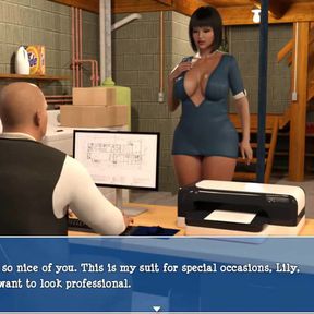 Lily of the valley: dildo in the ass, anal orgasm