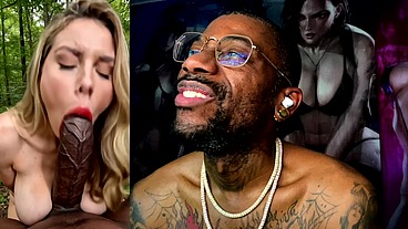 Beautiful White Girl Deepthroating Thick BBC, AI Generated