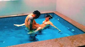I TORE UP THIS HOT PUSSY IN THE POOL
