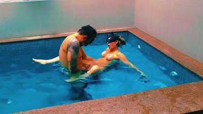 I TORE UP THIS HOT PUSSY IN THE POOL